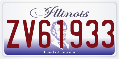 IL license plate ZV61933