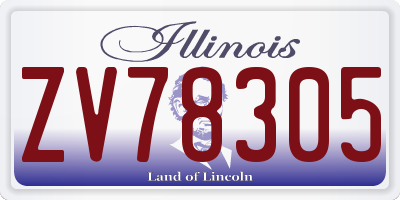 IL license plate ZV78305