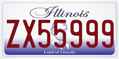 IL license plate ZX55999