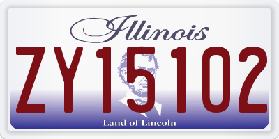 IL license plate ZY15102