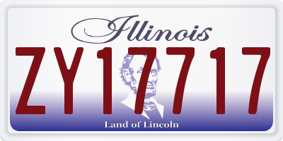 IL license plate ZY17717