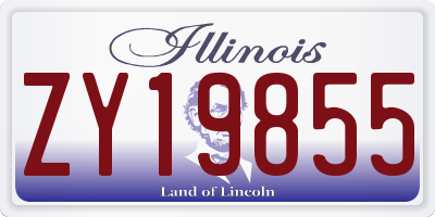 IL license plate ZY19855