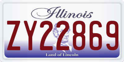 IL license plate ZY22869