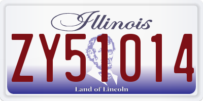 IL license plate ZY51014