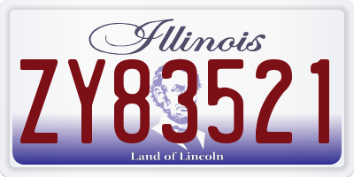 IL license plate ZY83521