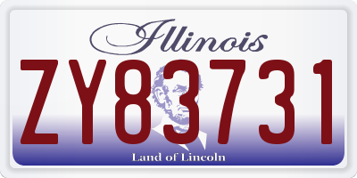 IL license plate ZY83731