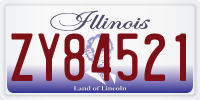 IL license plate ZY84521