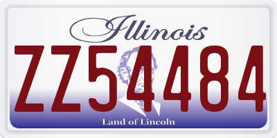 IL license plate ZZ54484