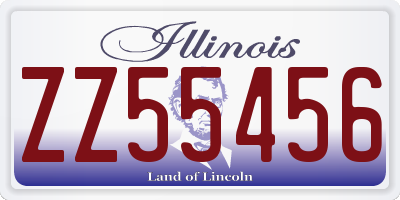 IL license plate ZZ55456