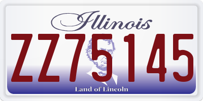 IL license plate ZZ75145