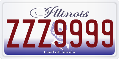 IL license plate ZZZ9999