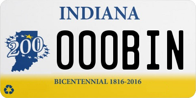 IN license plate 000BIN