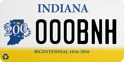 IN license plate 000BNH