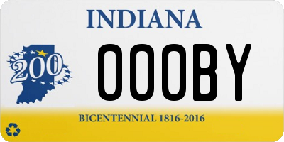 IN license plate 000BY