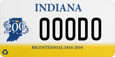 IN license plate 000DO