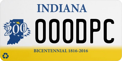 IN license plate 000DPC