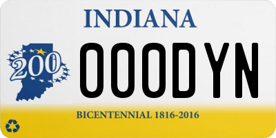 IN license plate 000DYN