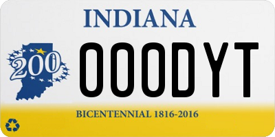 IN license plate 000DYT