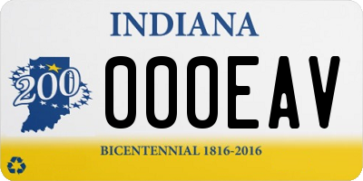 IN license plate 000EAV
