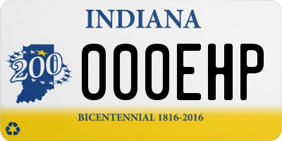 IN license plate 000EHP