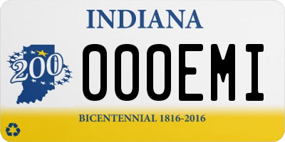 IN license plate 000EMI