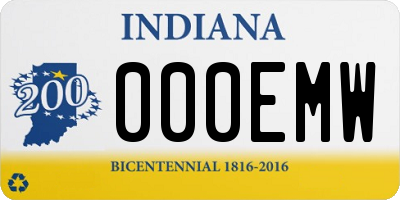 IN license plate 000EMW