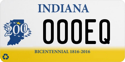 IN license plate 000EQ