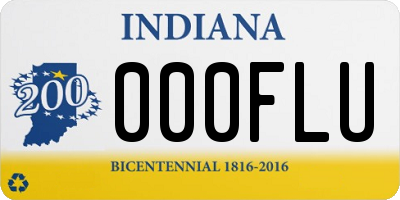 IN license plate 000FLU