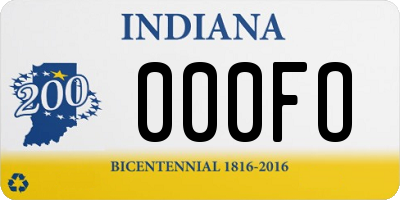 IN license plate 000FO