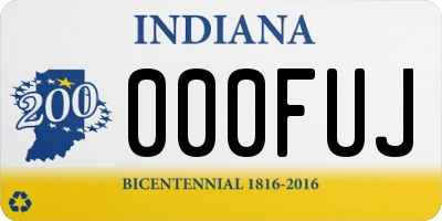 IN license plate 000FUJ