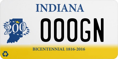 IN license plate 000GN