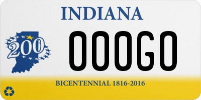 IN license plate 000GO