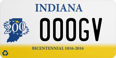 IN license plate 000GV