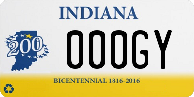 IN license plate 000GY