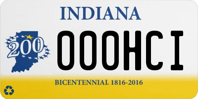 IN license plate 000HCI