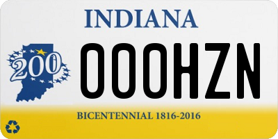 IN license plate 000HZN