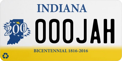 IN license plate 000JAH