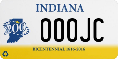 IN license plate 000JC