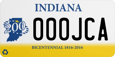 IN license plate 000JCA
