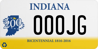 IN license plate 000JG