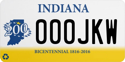 IN license plate 000JKW