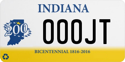 IN license plate 000JT