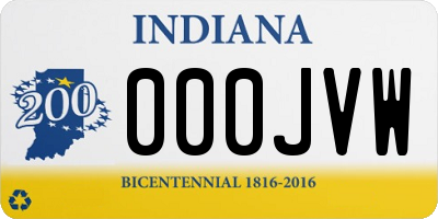 IN license plate 000JVW