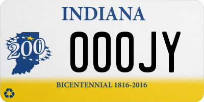 IN license plate 000JY