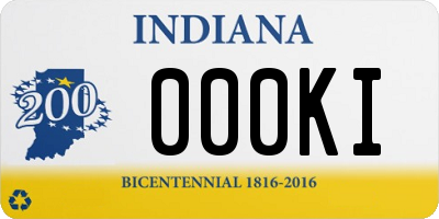 IN license plate 000KI