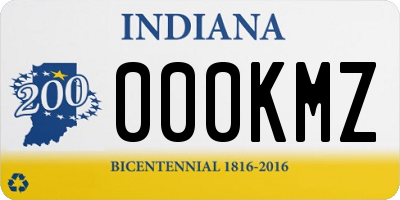 IN license plate 000KMZ