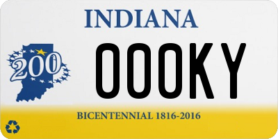IN license plate 000KY