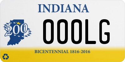 IN license plate 000LG