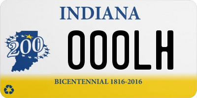 IN license plate 000LH