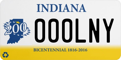 IN license plate 000LNY